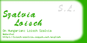 szalvia loisch business card
